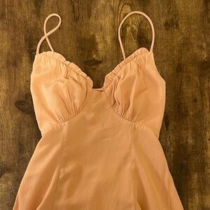Peach color boutique dress